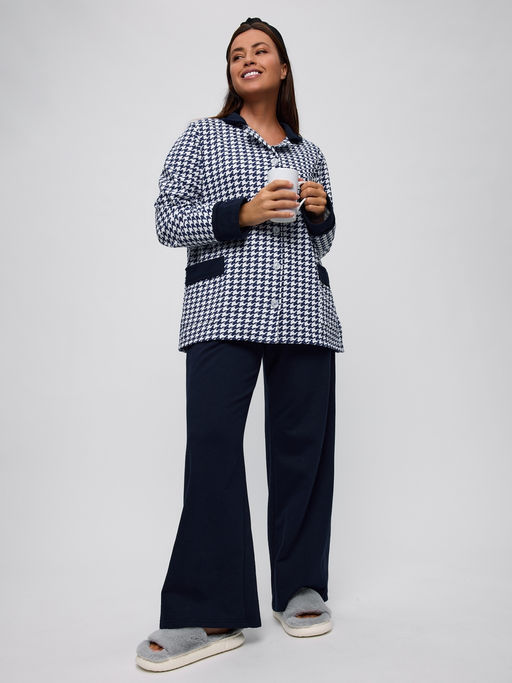 Пижама женская из футера Салли синий - Амадэль фото 21