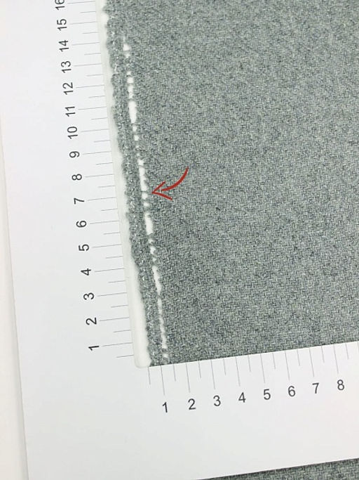 Шерсть пальтово-костюмная Твид цв.Св.серо-голубой, ш.1.5м, шерсть-50%, п/э-50%, 380гр/м.кв - Купава фото 9