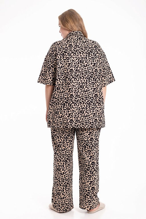 Костюм М325181бч бежевый/черный - Елена фото 5