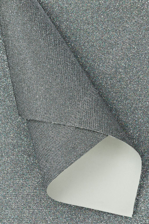 Кожзам с блестками А4 (5 листов) SF-5992, серебро голографик №12