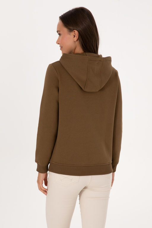 Kad_n Haki Basic Sweatshirt Sepette S_rpriz _ndirim - U.s. polo assn фото 5