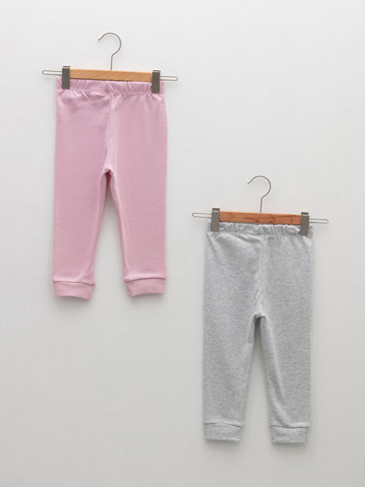 Beli Lastikli Basic K?z Bebek Pijama Alt 2li - Waikiki фото 2