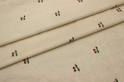 Муслин Премиум двухслойный гладкий Сладкие вишенки, ш.2.5м, хлопок-100%, 130гр/м.кв - Купава фото 7