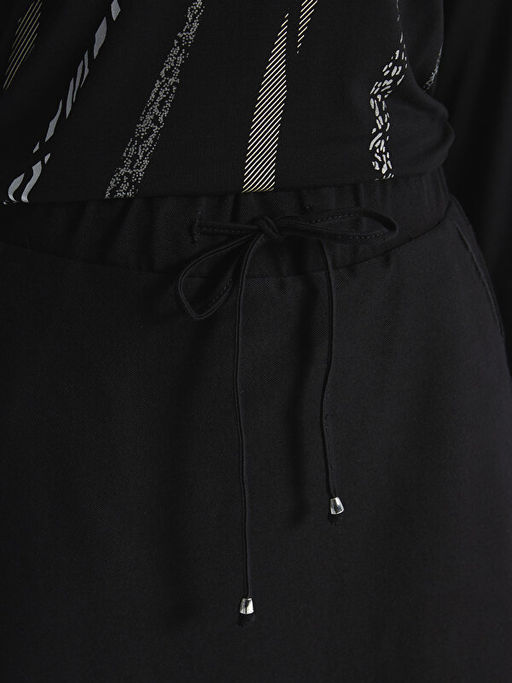 Kad?n Beli Lastikli D?z Jean Etek