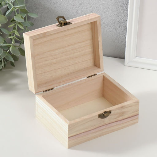 Шкатулка для росписи дерево «Прямоугольная», для творчества, декора, 14×7×10.5 см