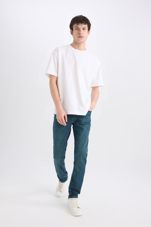 Pedro Slim Fit Джинсовые брюки узкого кроя с нормальной талией и узкими штанинами - Defacto фото 8