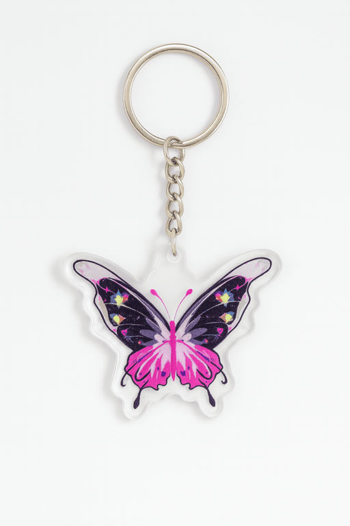 Брелок акриловый iLikeGift "Dark Butterfly"