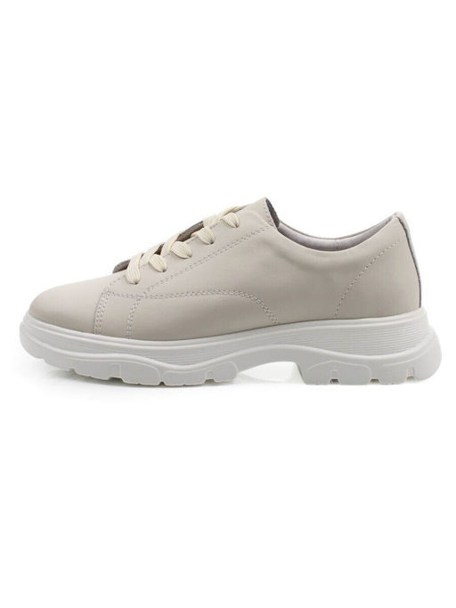 03-YD138-2 LT. BEIGE Полуботинки спортивные женские (натуральная кожа)