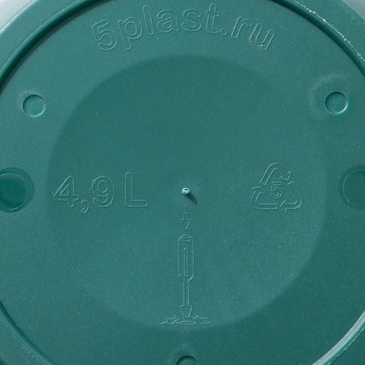 Горшок для цветов с поддоном Антик, 4.9 л, d=25 см, пластиковый, цвет малахит - Simaland фото 5