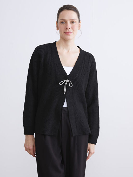 V Yaka Kad?n Triko H?rka