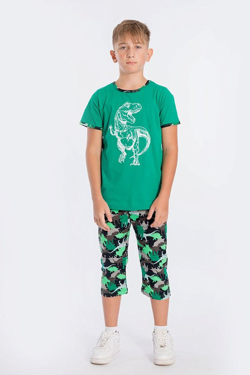 Костюм с капри М21917Пф Набивка - Елена фото 2