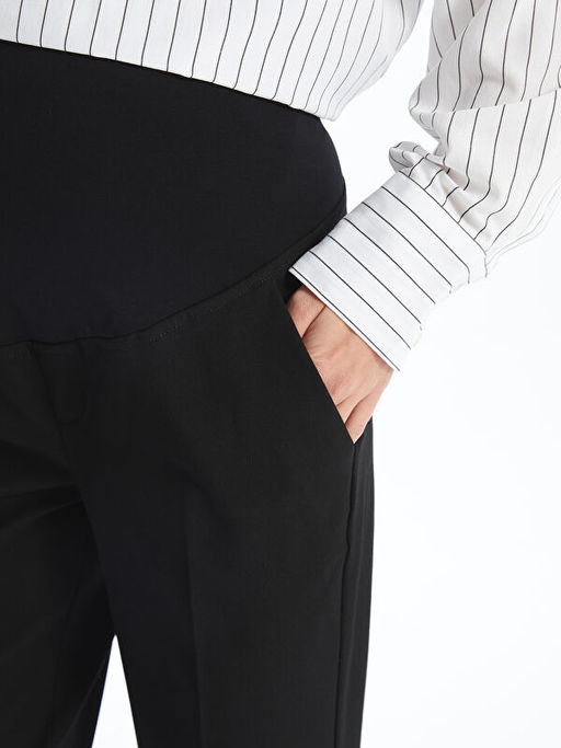 Kar?n Panelli Dar Fit Hamile Pantolon