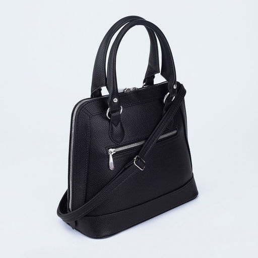 Сумка женская TEXTURA, тоут, средний размер, цвет чёрный  фото 2