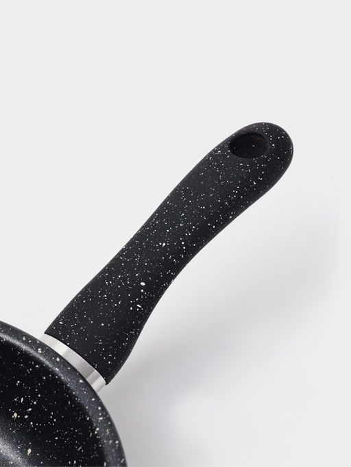 Сковорода Доляна Black Rock, d=14 см, ручка софт тач, антипригарное покрытие, индукция, чёрная