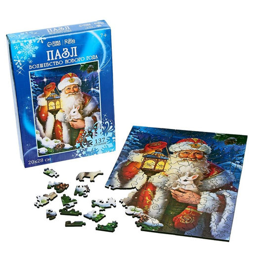 Пазл фигурный Волшебство Нового года - Лесная мастерская фото 10
