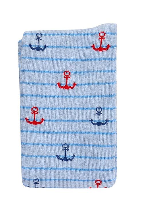 OMSA kids Collant 13P62-1 с рисунком (якорь/полос) - Blu Сhiaro  фото 3
