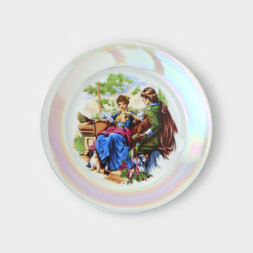 Набор тарелок Добрушский завод «Мадонна», d=17 см, 6 шт., фарфор, МИКС