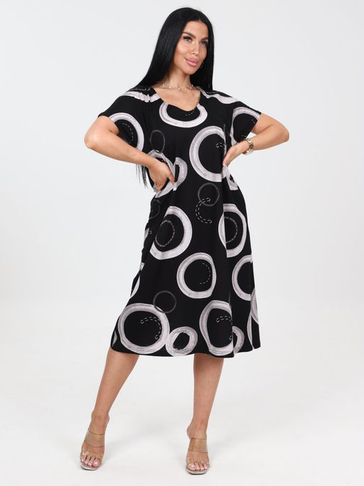 537 ЖЕНСКОЕ ПЛАТЬЕ (Черный) - А-дина фото 2