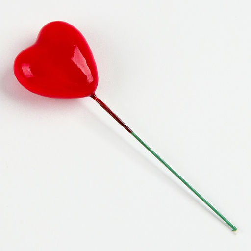 Набор декора на проволоке Сердце 15 шт., размер 1 шт. - 3?2?8.5 см