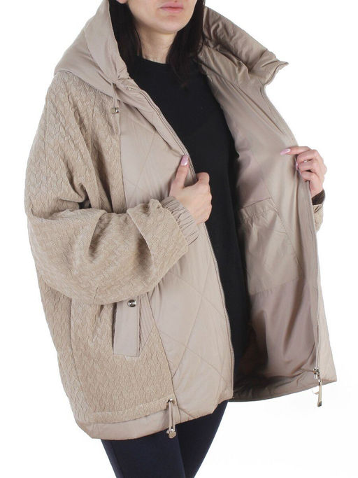 18518-1 BEIGE Куртка демисезонная женская