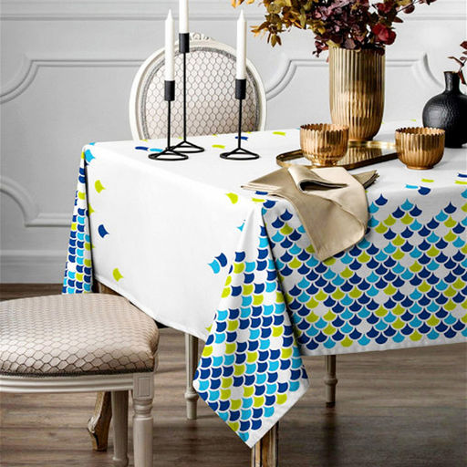 "Росса" Скатерть 150х145см, длина стола до 110см, на 4 персоны, хлопок "Премиум" 186г/м2, "Домашняя мода" (Россия)