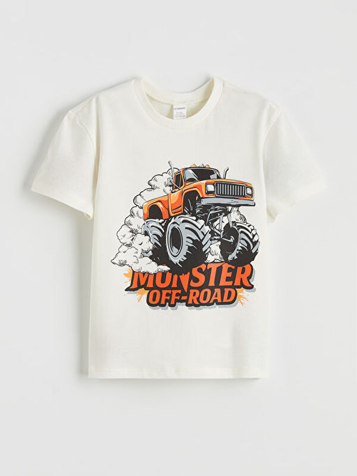 Erkek ?ocuk Bask?l? Ti??rt ve ?ort Tak?m