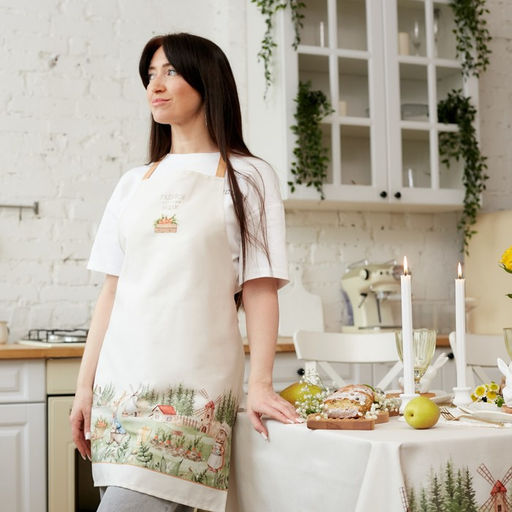 Фартук Этель Кроличья ферма 60х70см, 100% хл, саржа 190 г/м2  фото 4