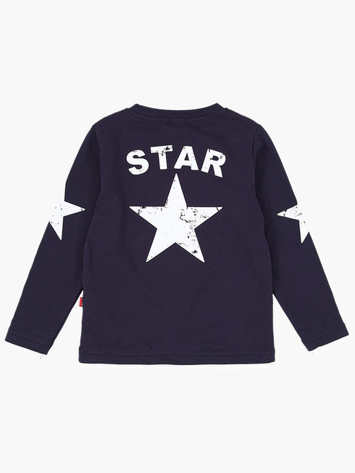 Лонгслив для мальчика с принтом детская одежда UD 0429 т.синий - Mini maxi фото 7