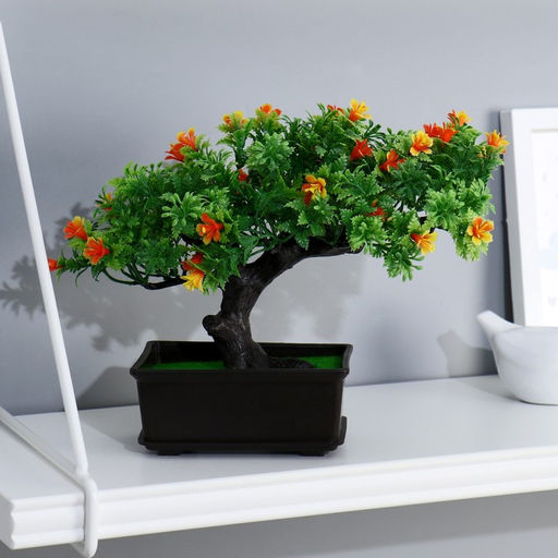 Бонсай искусственный в горшке «Дерево жизни», 11.5×15 см, МИКС