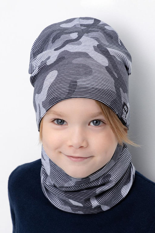 Crockid _ К 8125/св.серый меланж,милитари в полоску комплект дет