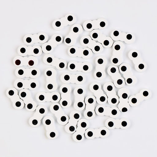 Глаза деревянные , набор 40 шт., размер 1 шт. 1,6 1 см - Школа талантов фото 2