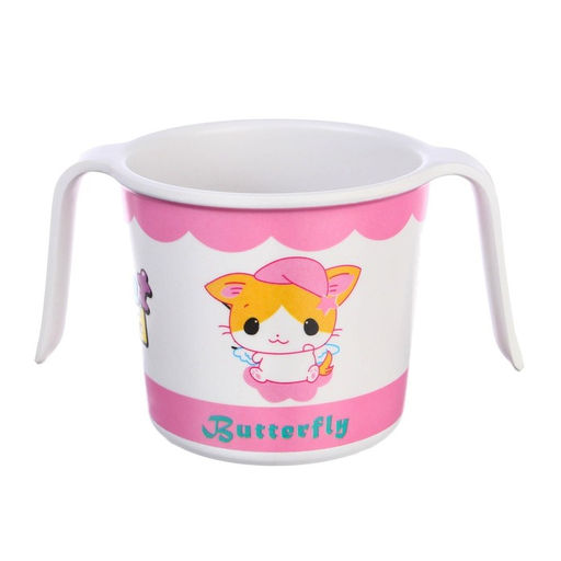 Кружка детская из бамбука с ручками, 170 мл., цвет и рисунок МИКС - Simaland фото 3