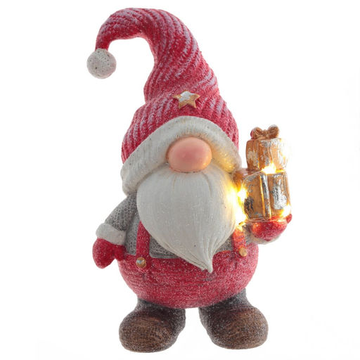 Фигурка декоративная "Гном" (подсветка, 2xLR44), L14 W10 H25 см, 2в.