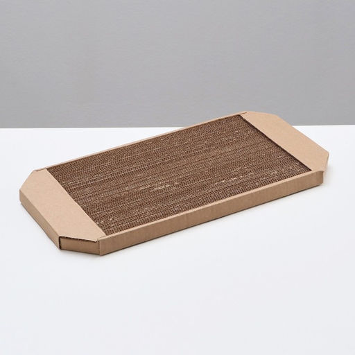 Когтеточка-лежанка для кошек Пижон из гофрокартона, 49 х 23 х 2,5 см, КРАФТ  фото 3