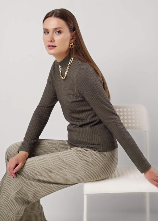 Водолазка жен. (ЧЗ) хаки 157014/182тро - Clever wear фото 6