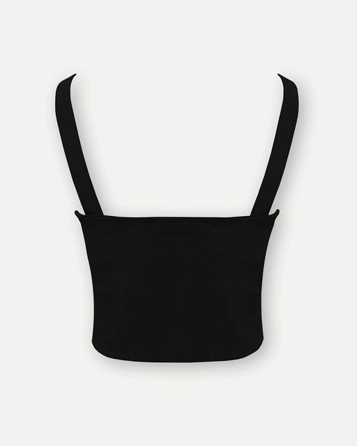 Блузка-топ облегающего покроя из эластичной ткани - Incity фото 3