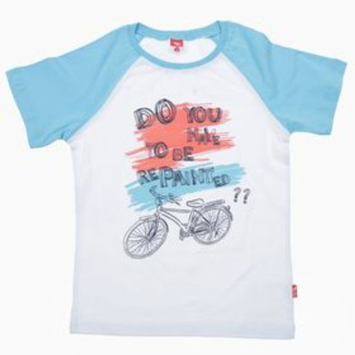 CRB wear/CSK 61316 Футболка, белый-бирюзовый/Ex.Cherubino  фото 2