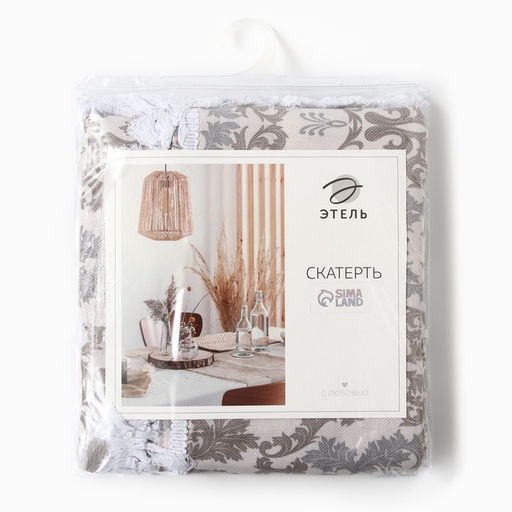 Скатерть «Этель» Classic, 149×180 см, 100% хлопок, рогожка 186 г/м²