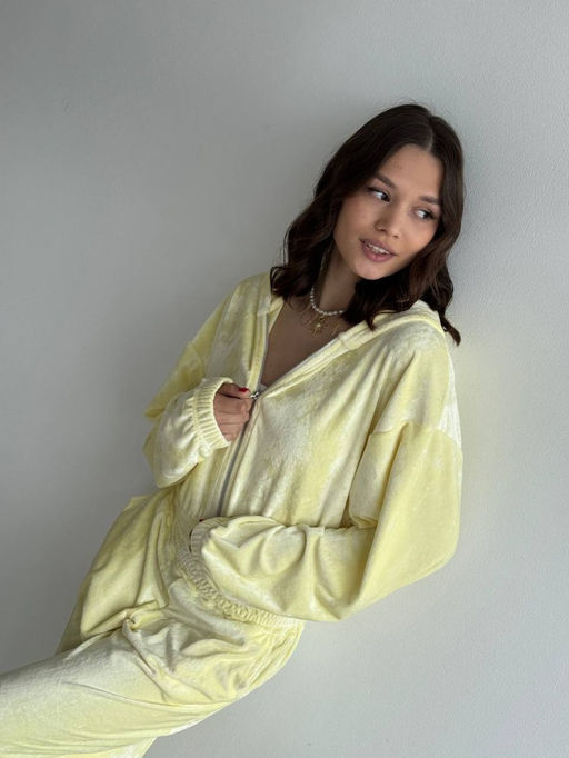 317 Женский комплект на молнии, лимонный - Knitka wear фото 8