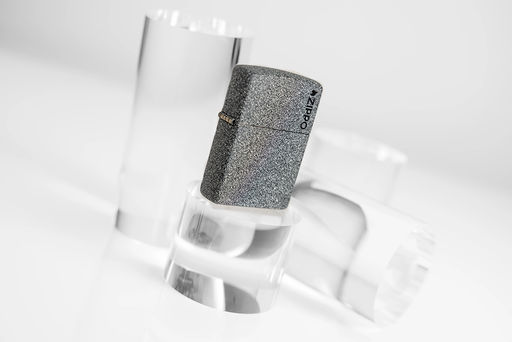 Зажигалка ZIPPO Логотип с каменным покрытием | Logo Iron Stone 211ZL  фото 7