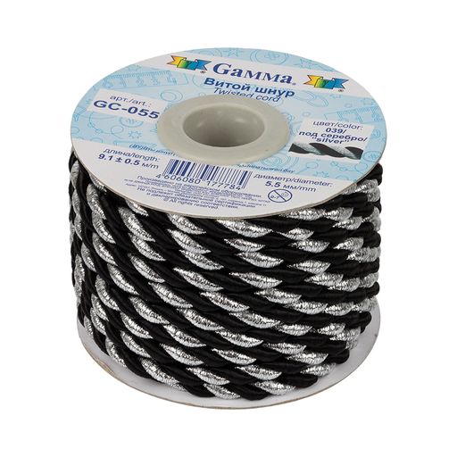 Шнур Gamma 5.5 мм GC-055 витой 9.1 м 0.5 м