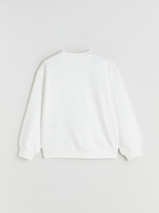 Bisiklet Yaka K?z ?ocuk Sweatshirt