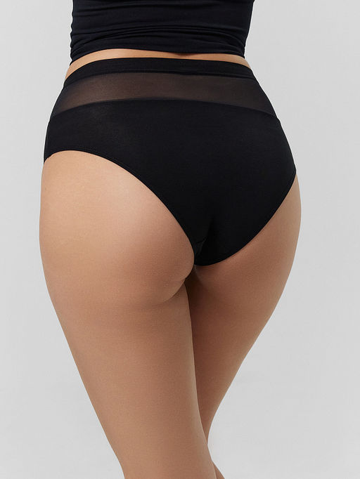 Цена за 2 штуки! Трусы женские макси в черном цвете - Mark formelle фото 3