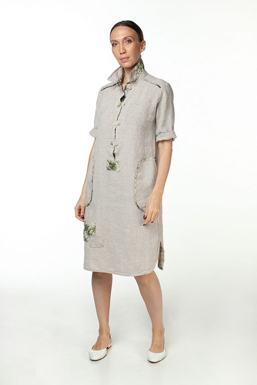 умягченный лен 100% платье - Luxuria фото 2