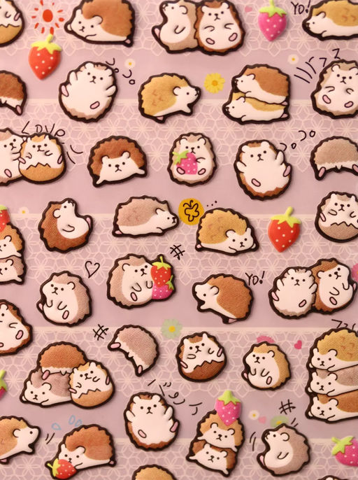 Наклейки объемные "Hamsters"