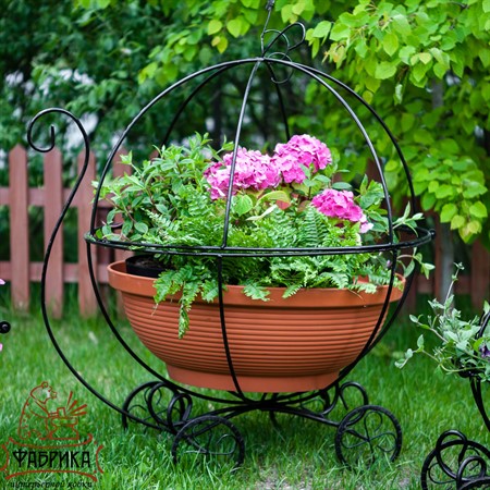 Садовая подставка для цветов 51-302 - Фабрика интерьерной ковки фото 5