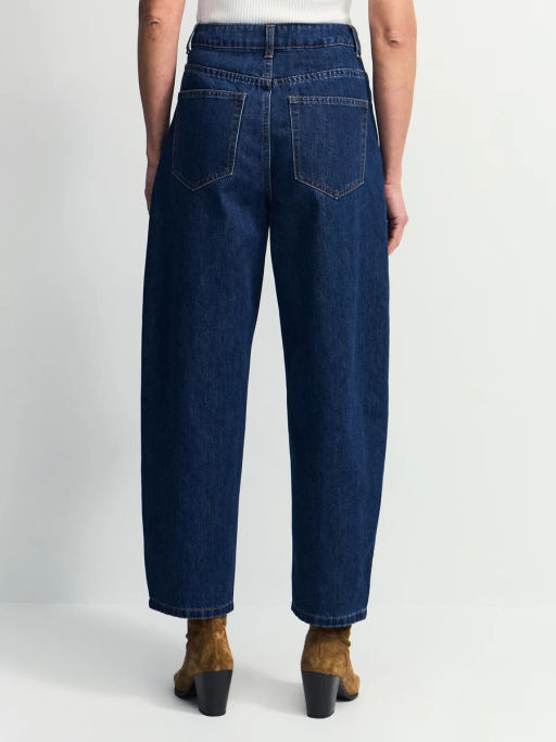 Джинсы barrel с высокой посадкой укороченной длины / Zarina  фото 4