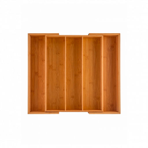 Лоток для столовых приборов Bamboo Touch раздвижной 34.5-51х44.5х6.5см арт.AGB502 /Люминарк/