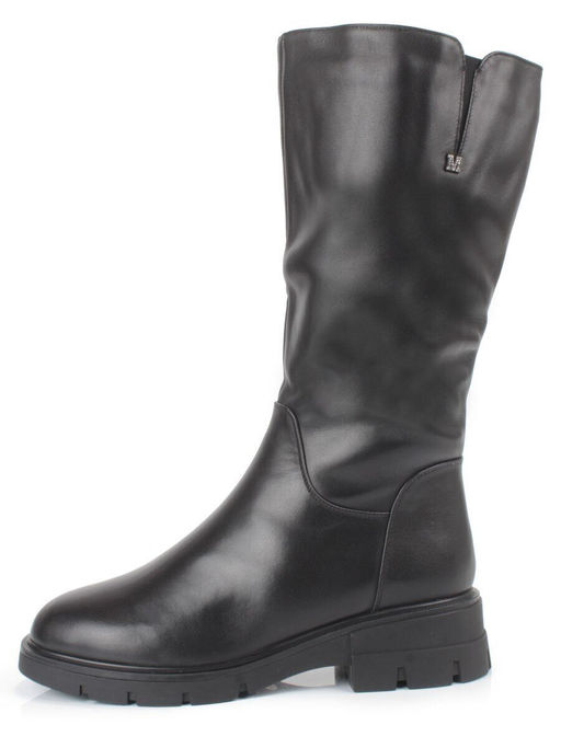 Z4215M BLACK Сапоги зимние женские (натуральная кожа, натуральный мех)