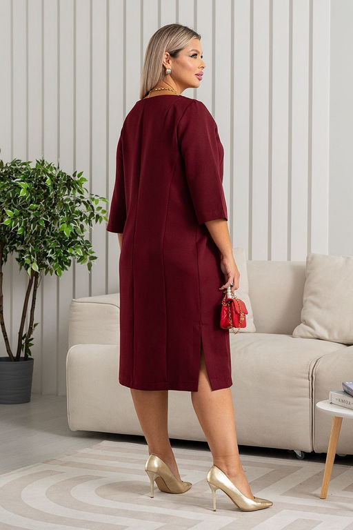 Платье А-3571 бордо